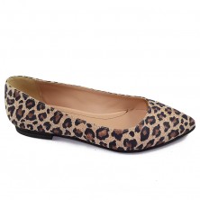 BALERINI ANIMAL PRINT CU VARF ASCUTIT