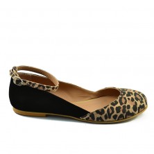 BALERINI ANIMAL PRINT CU BARETA