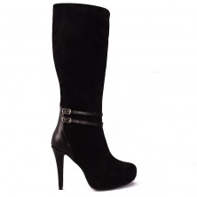 CIZME NEGRE CU DOUA CURELUSE DIAMOND