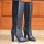 CIZME STILETTO CU TOC GROS