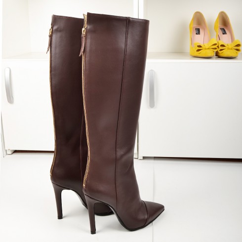 CIZME STILETTO MARO PIELE NATURALA