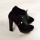 BOTINE NEGRE PIELE CU SIRET ARROW