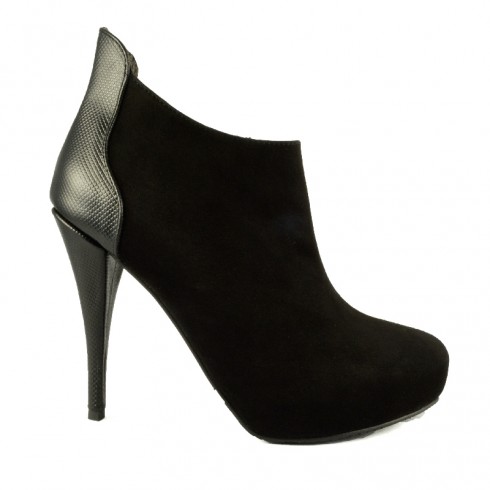 GHETE NEGRE CU PIELE DIAMANT