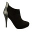 GHETE NEGRE CU PIELE DIAMANT