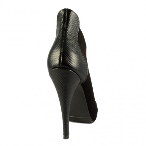 GHETE NEGRE CU PIELE DIAMANT - poza 3