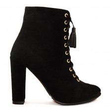 GHETE CU SIRET BLACK SUEDE