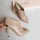 BOTINE STILETTO DECUPATE PIELE CAPPUCCINO