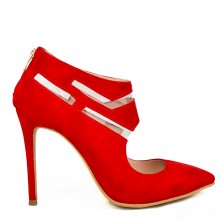 BOTINE STILETTO PIELE ROSIE THRU SHAPES