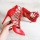 GHETE ROSII DECUPATE STILETTO PIELE NAOMI