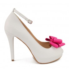 PANTOFI FUCSIA BOW