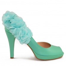 PANTOFI MINT FLOWER