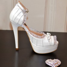 SANDALE CU ORGANZA
