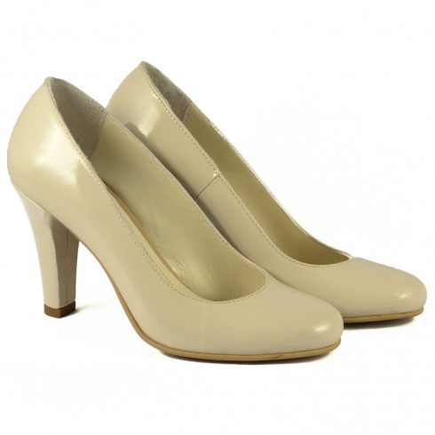 PANTOFI LAC NUDE