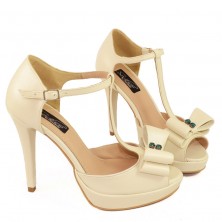 SANDALE IVORY BOW