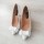 PANTOFI ALBI MINI STILETTO CU FUNDA