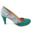 PANTOFI BLUE FLOWERS