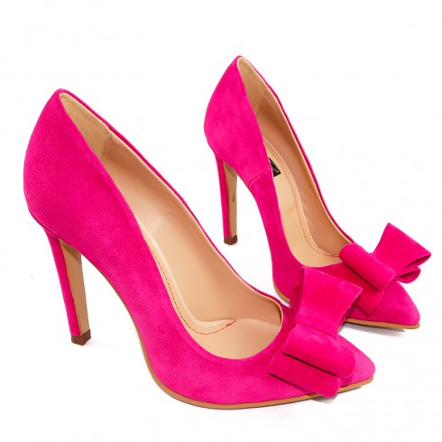 STILETTO FUCSIA BOW - poza 3