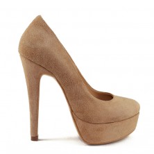 PANTOFI NUDE SUEDE