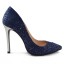 PANTOFI STILETTO PIELE BLEUMARIN GLAMOUR SILVER