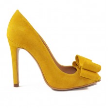 STILETTO YELLOW BOW