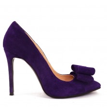 STILETTO PURPLE BOW