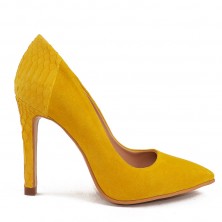 STILETTO YELLOW GENUINE PYTON