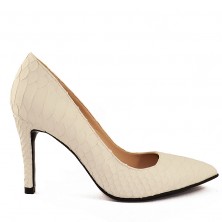 PANTOFI STILETTO WHITE SNAKE
