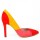 PANTOFI STILETTO DECUPATI PIELE MULTI COLOR
