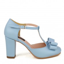 PANTOFI DECUPATI CU FUNDA PIELE BABY BLUE