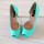 PANTOFI DECUPATI PIELE MENTA VERDE 