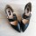 PANTOFI NEGRI  MINI STILETTO 3 BARETE