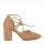 PANTOFI MINI STILETTO PIELE CREM CU SNUR