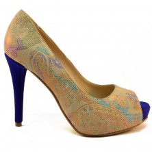 PANTOFI INDIGO PRINT