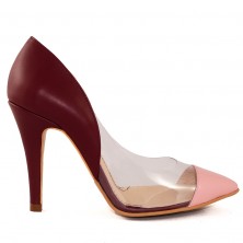 PANTOFI STILETTO TRANSPARENT PIELE C-THRU