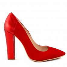 STILETTO PIELE INTOARSA RED SIDEF