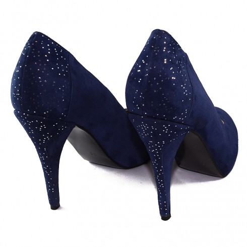 PANTOFI PIELE BLEUMARIN GLAMOUR CU PLATFORMA - poza 2