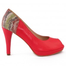 PANTOFI SARPE PIELE CORAI