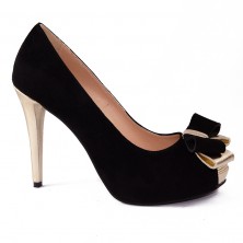 PANTOFI  PIELE BLACK IVET