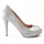 PANTOFI ARGINTII DECUPATI PIELE SIDEF