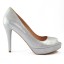 PANTOFI ARGINTII DECUPATI PIELE SIDEF