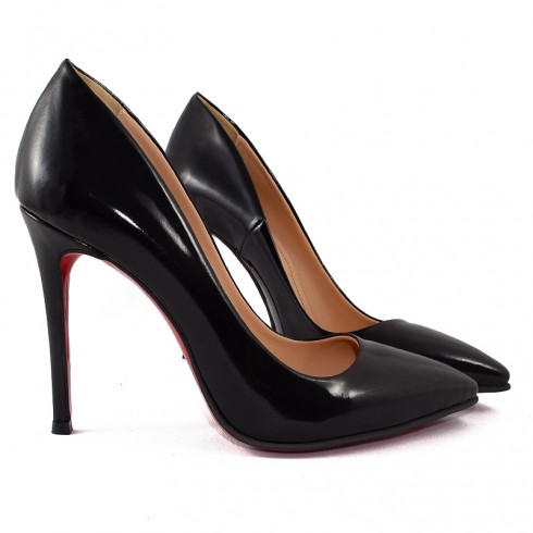  PANTOFI STILETTO LAC NEGRU VANDA - poza 3
