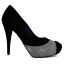 PANTOFI PIELE NEGRI GRI CU PLATFORMA