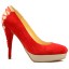 PANTOFI ROSII CU TOC SUBTIRE