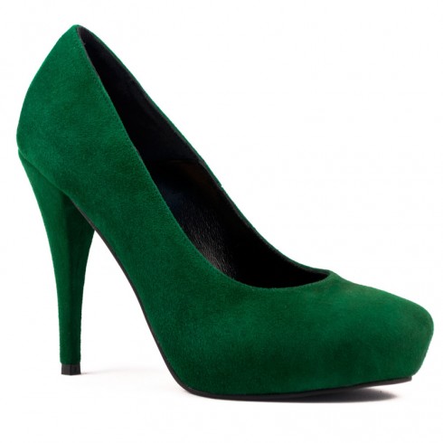 PANTOFI VERDE SMARALD