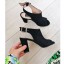 SANDALE NEGRE PIELE MILEY DECUPATE SPATE