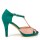 SANDALE COLORATE PIELE VERDE ROZ OPAL