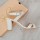 SANDALE ALBE PIELE SNAKE CU TOC GROS