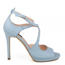 SANDALE PIELE BABY BLUE 