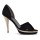SANDALE NEGRE CU PIELE AURIE