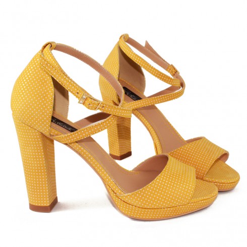 SANDALE YELLOW DOTS - poza 3